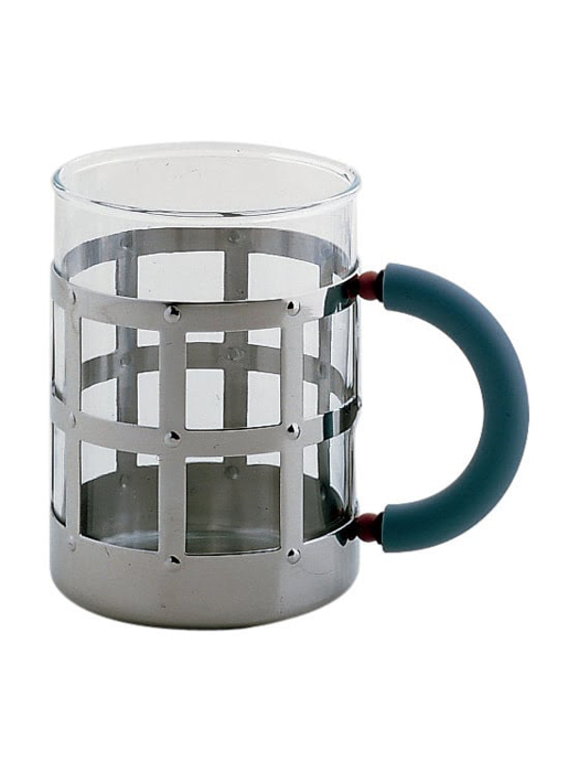 Cốc thủy tinh quai xanh Alessi - MGMUG