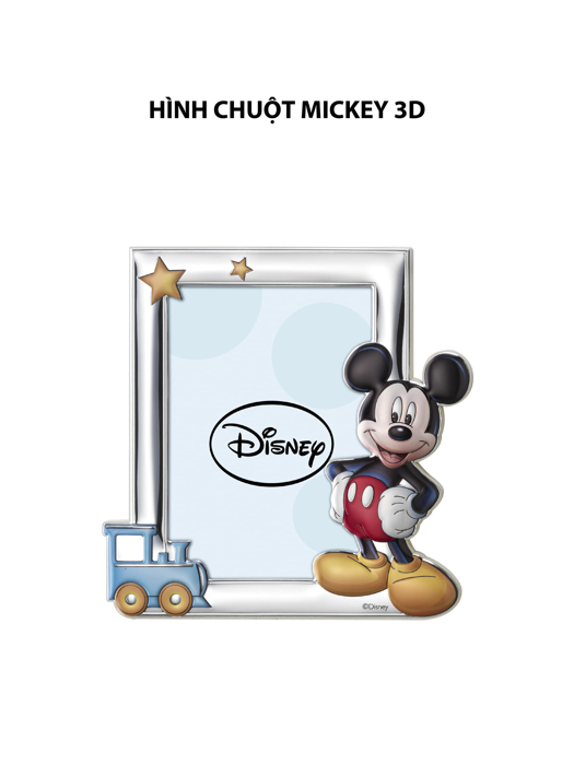 Khung ảnh chuột Mickey,kích thước 13x18 mạ bạc hiệu VALENTI  - D2374LC