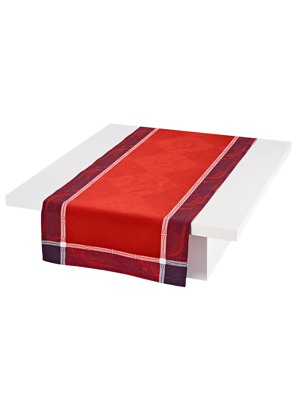 Khăn trải bàn ăn RUNNER PALACE RED 55X150 50% COTTON- 50 % LINEN - 23582