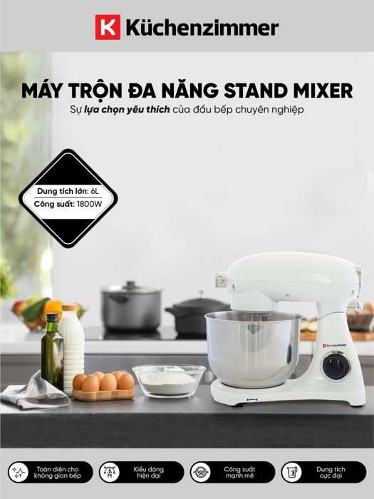 Máy trộn đa năng STAND MIXER® White Kuchenzimmer 002806