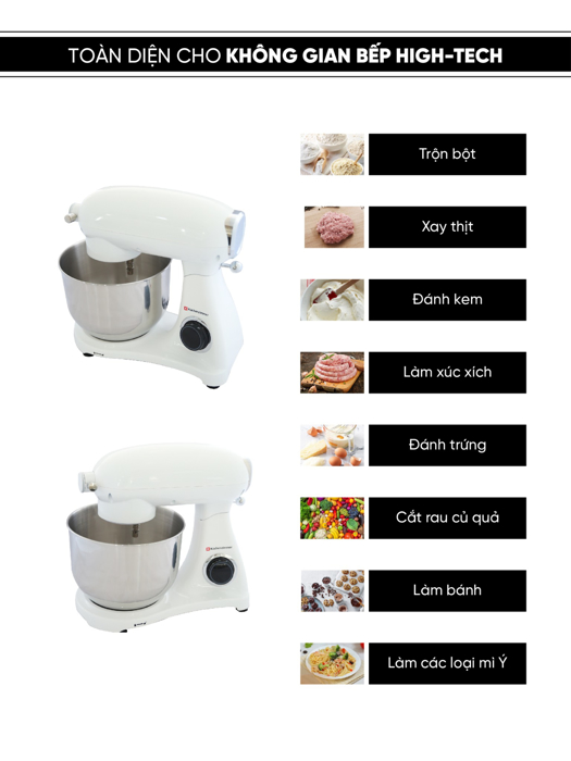 Máy trộn đa năng STAND MIXER® White Kuchenzimmer 002806