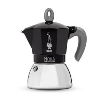 Bình pha cà phê bếp từ Bialetti NEW MOKA INDUCTION BLACK 4 CUPS 0006934/NP