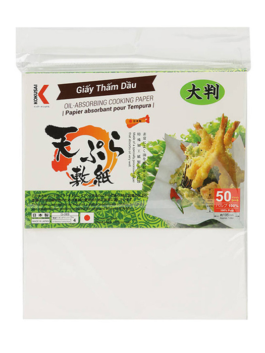 Giấy thấm dầu TEMPURA 19.5x22cm (20 sheet/túi) - GTDD00004572