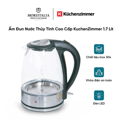 Ấm đun nước siêu tốc thuỷ tinh Kuchenzimmer 1.7 lít - 3000563