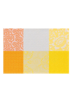 Khăn trải bàn ăn PLACEMAT FLEURS KYOTO SUN 52X38 85%COTON15%ACRYLIC - 22098