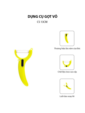 Dụng cụ gọt vỏ CS 13cm (039031)