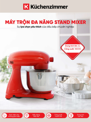 Máy trộn đa năng STAND MIXER® Red Kuchenzimmer 002790