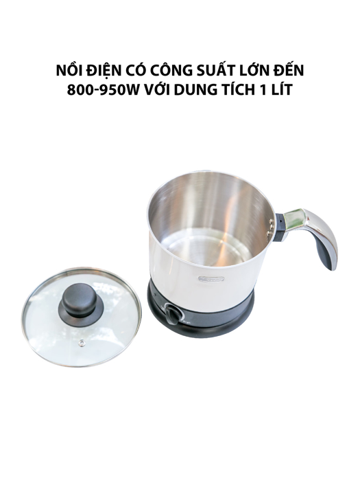 Nồi điện Kuchenzimmer 1.0 lít  3000211 -  trắng