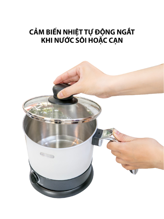 Nồi điện Kuchenzimmer 1.0 lít  3000211 -  trắng