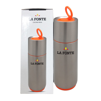 Bình giữ nhiệt LAFONTE 370ml màu Inox- 000907