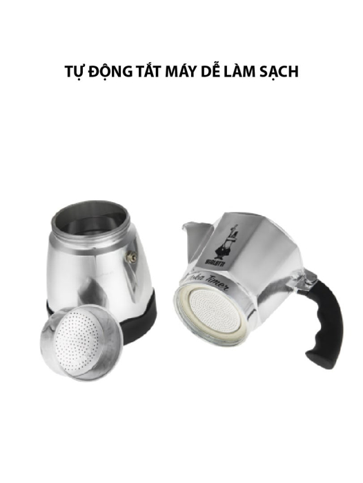 Bình pha cà phê Bialetti hoạt động bằng điện Moka Timer 6TZ 2015 - 0006093