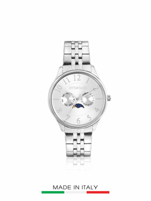 Đồng hồ đeo tay nam thạch anh , kích thước 41mm Code:16083,nhãn hiệu : OTTAVIANI-