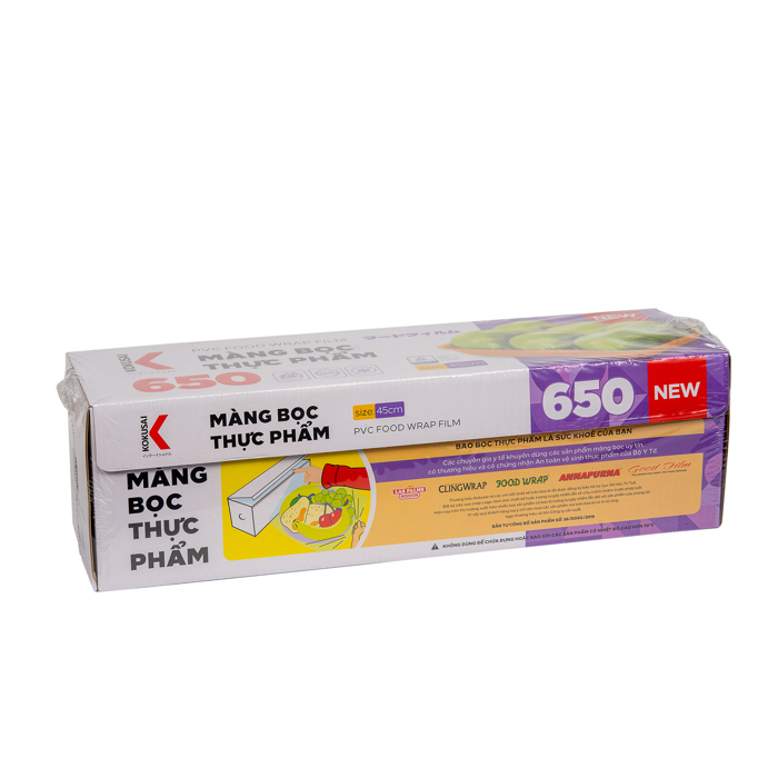 Màng bọc thực phẩm KOKUSAI có dao nhựa 45cmx650 - Chính hãng Moriitalia MBTP00004558-M