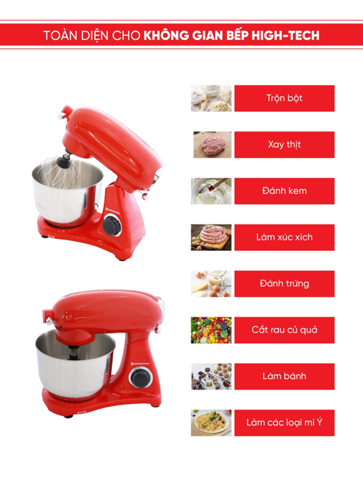 Máy trộn đa năng STAND MIXER® Red Kuchenzimmer 002790