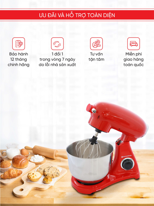 Máy trộn đa năng STAND MIXER® Red Kuchenzimmer 002790