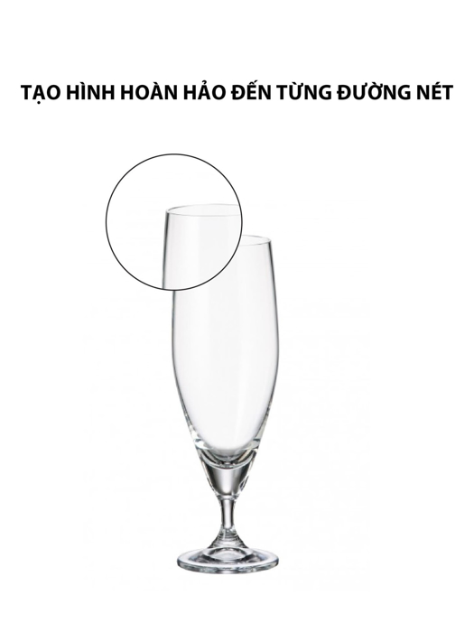 Bộ 6 ly bia pha lê Sitta Bohemia 340ml