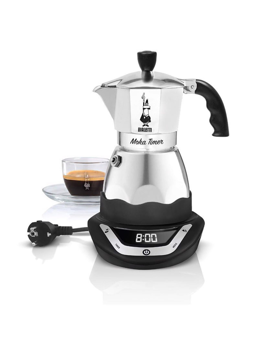 Bình pha cà phê Bialetti hoạt động bằng điện Moka Timer 3 cup - 0006092