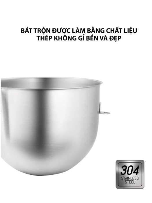 Thố trộn inox 7QT (6,7l) có tay cầm KitchenAid  KSMC7QBOWL