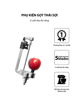 Phụ kiện gọt thái sợi KitchenAid - KSM1APC