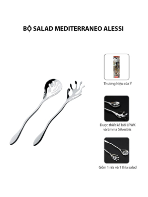 Bộ Salad Mediterraneo Alessi- ESI16SET