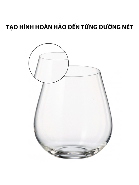 Bộ 6 ly uống nước pha lê Columba Bohemia 380ml