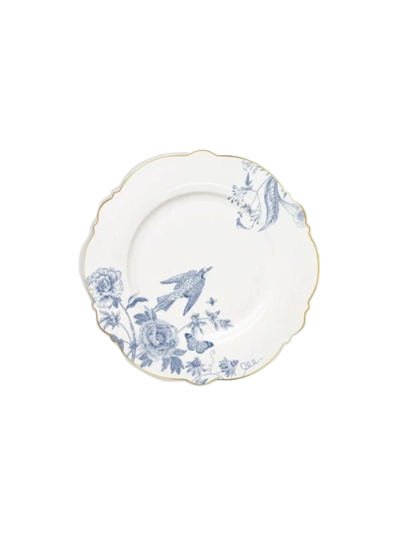 Dĩa sứ xương  cao cấp Moriitalia viền hoa ( 21.2 cm -014441)