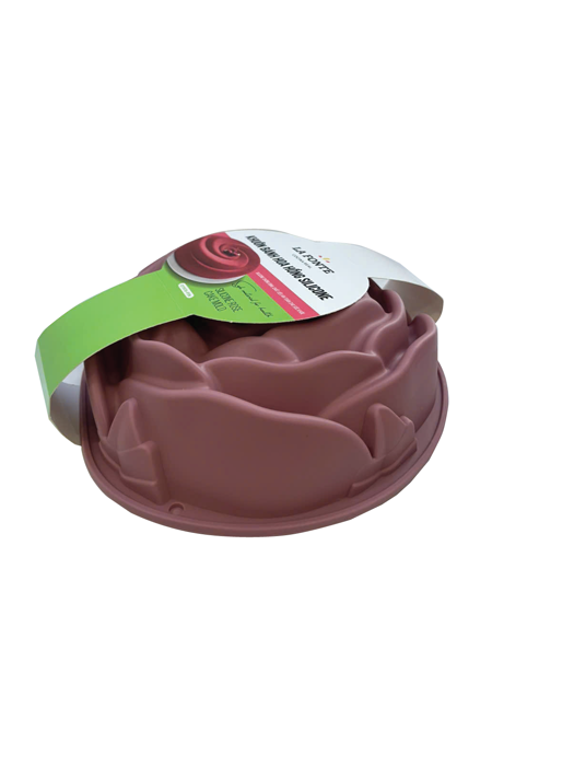 Khuôn bánh hoa hồng silicone La Fonte 24 x 7.5cm - 011976 - PIN