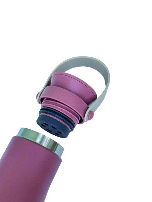 Bình giữ nhiệt Travel La Fonte inox 304 có quai xách tiện lợi 470ml-010245-PIN