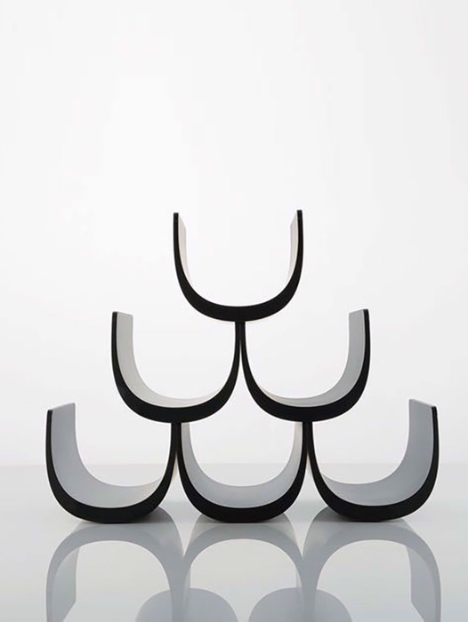 Kệ đựng chai rượu đen Alessi - GIA13 B