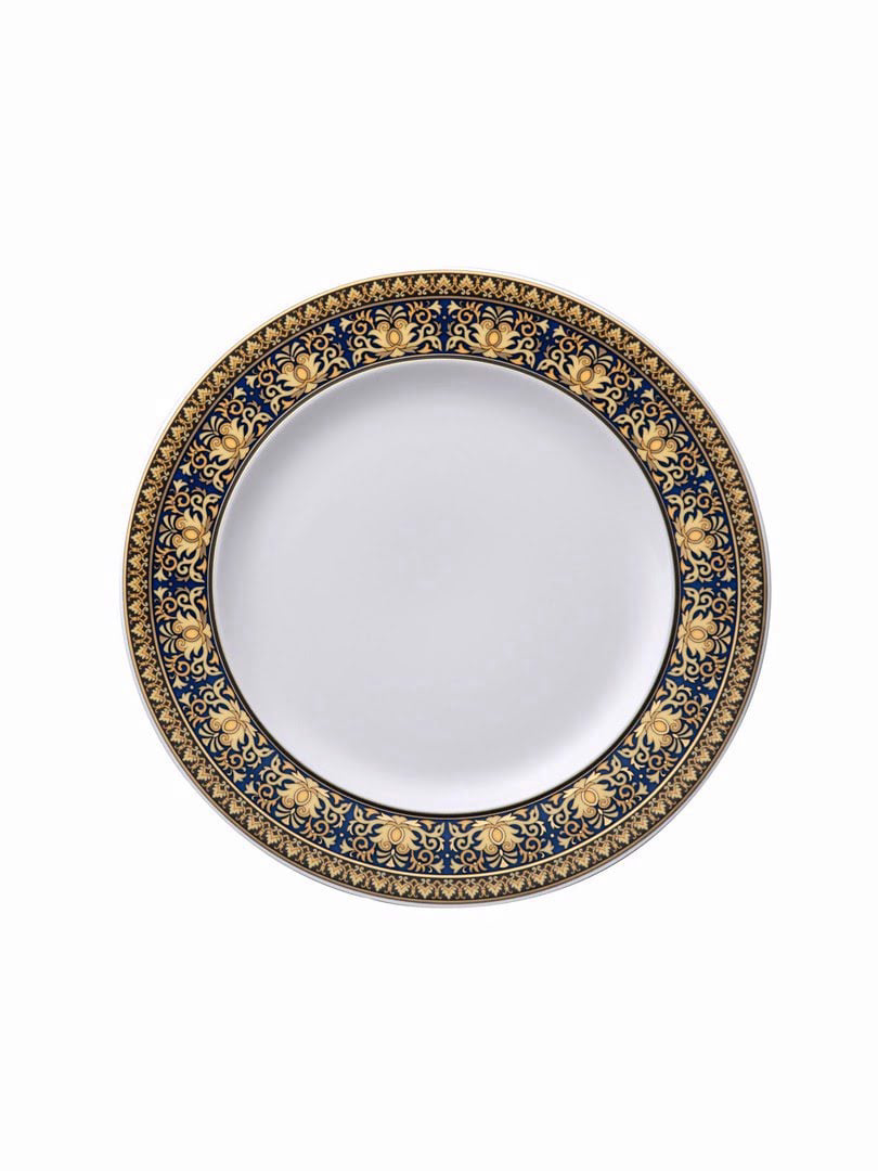 Đĩa bằng sứ 22cm  Versace- Medusa Blue