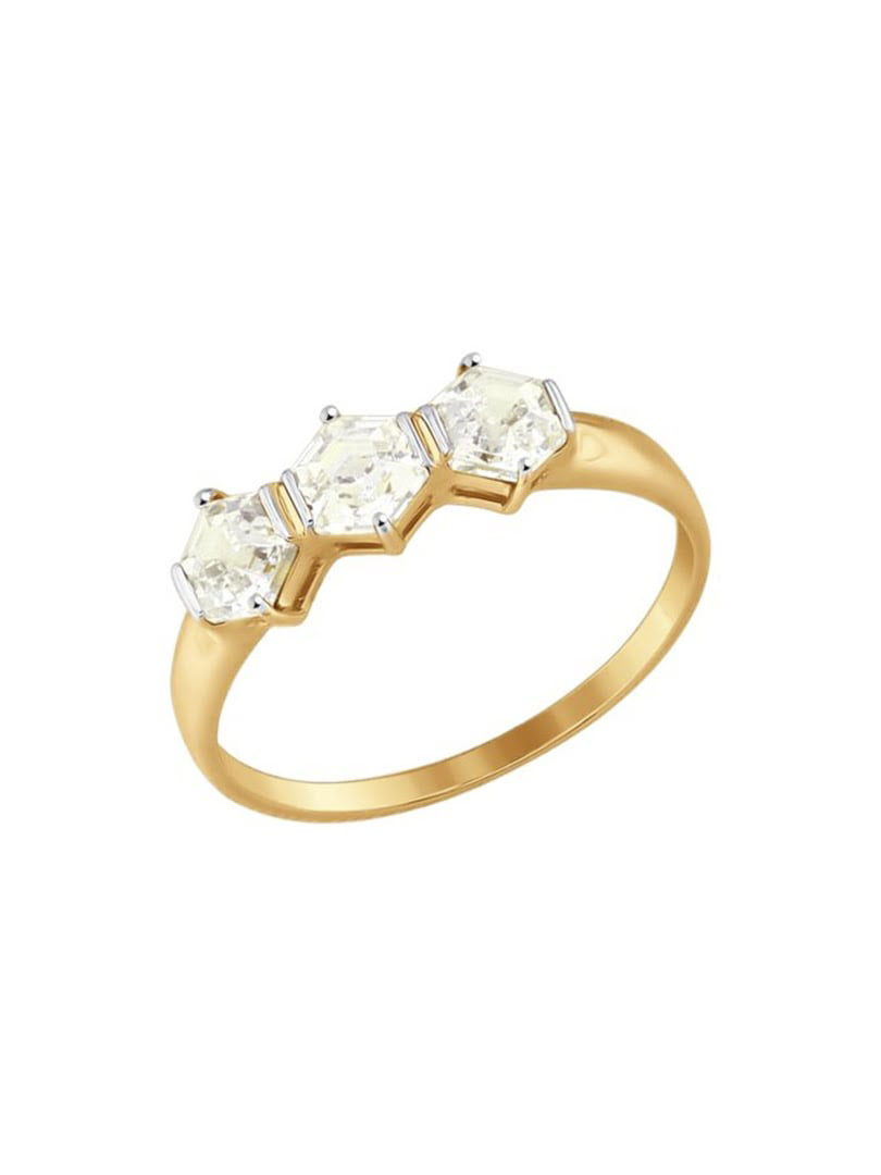 Nhẫn vàng đính đá Swarovski Zirconia 81010338