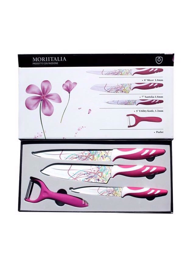 Dao bộ 03 món kèm dao bào Fiore Moriitalia - MS-04-28PL
