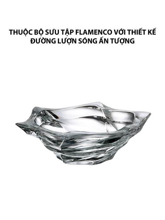 Khay pha lê Flamenco Bohemia 330mm