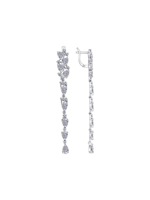 Bông tai Sokolov bạc đính kim cương zirconia - 94022375