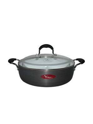 Nồi nhôm nắp kính 28cm thấp  HA0228LC-AU06
