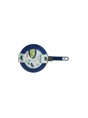 Chảo nhôm CS 24 x 4.7cm phủ chống dính đá hoa cương màu xanh - 084691