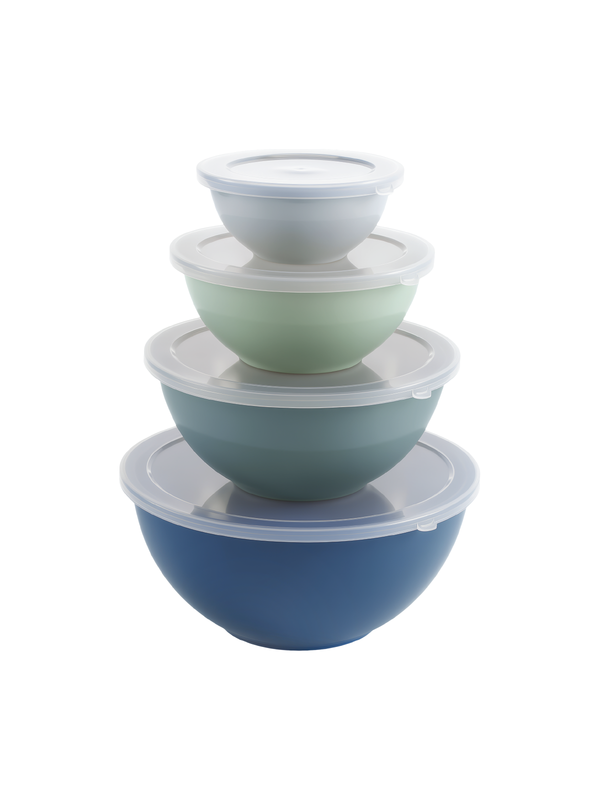 Bộ 4 Tô Nhựa Có Nắp Nhiều Kích Cỡ La Fonte-015844