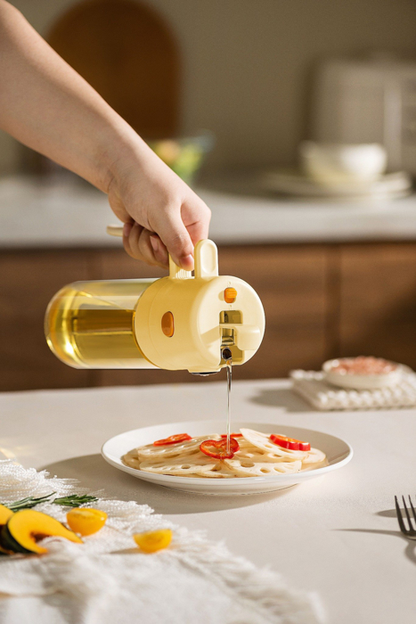 Bình Xịt Dầu Ăn Phun Sương Thủy Tinh La Fonte (550 ml-014533-YEL)