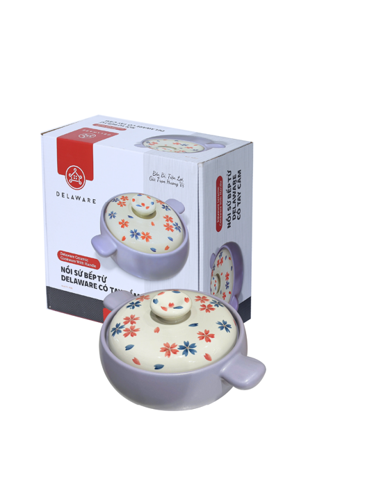 Nồi Sứ Ceramic Delaware Có Tay Cầm 2.5L-015073-PUR