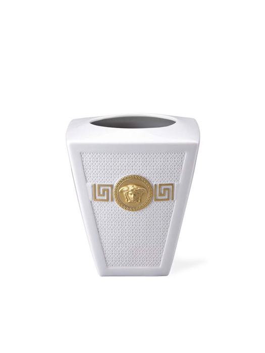 Bình hoa bằng sứ Versace White-gold 15cm - 100112.26015