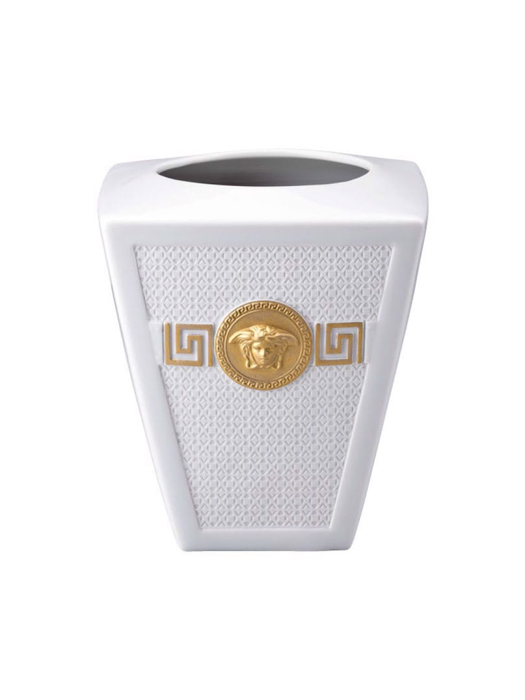 Bình hoa bằng sứ Versace White-gold 15cm - 100112.26015