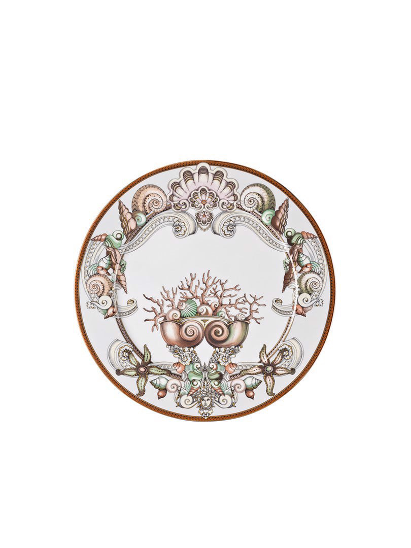 Đĩa tròn bằng sứ 33cm Versace-403647.10263- Les Étoiles de la Mer