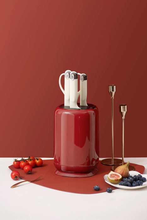 Bộ dao kéo 4 món La Fonte (014557-RED)