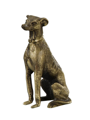 Tượng chú chó FIGURE GREYHOUND PLAIN bằng đồng Virtus - 2123