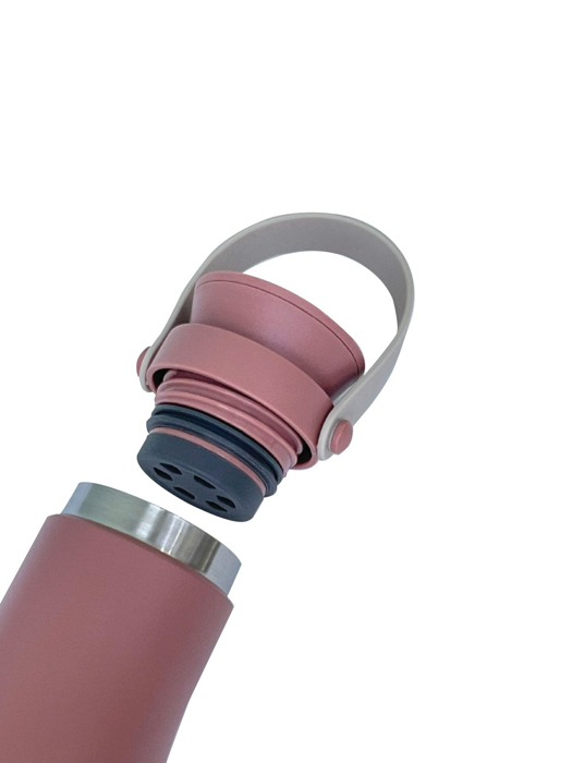 Bình giữ nhiệt Travel La Fonte inox 304 có quai xách tiện lợi 470ml-000727-PIN