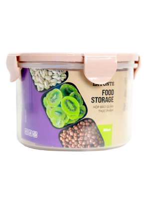 [MỚI] Hộp nhựa đựng thực phẩm Lafonte 13.5x9.5cm 900ml Màu Hồng - 180961-PIN