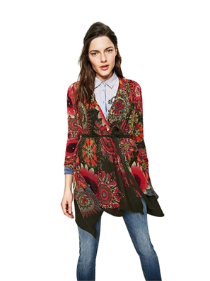 Áo dài tay nữ size  S,   71J2EK34009S,   Desigual   SS17-1