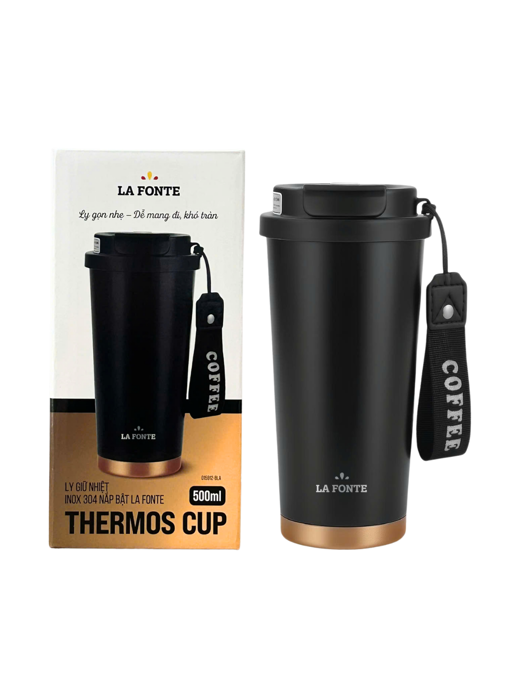 Ly Giữ Nhiệt Inox Nắp Bật La Fonte 500ml-015912-BLA