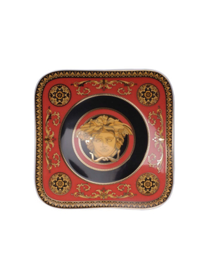 Đĩa ăn bánh mì Versace Mesuda Red 14cm - 409605.16214