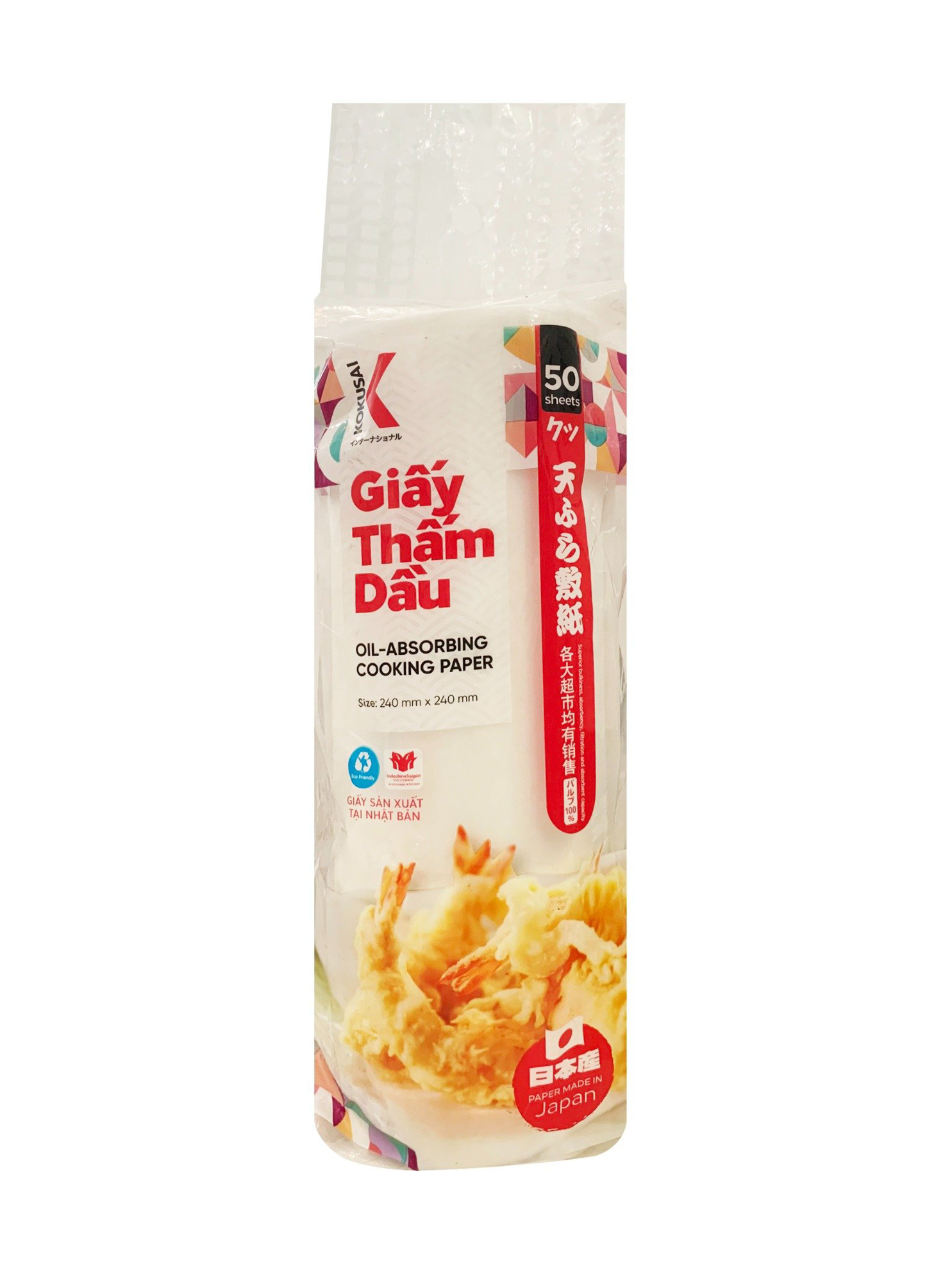 Giấy thấm dầu Kokusai 240mmx240mm (50 tờ/cuộn) - GTDD00004763